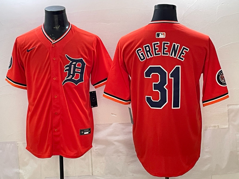 Men Detroit Tigers #31 Greene orange Game Nike MLB Jersey 2026032001